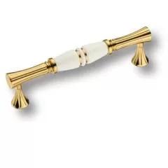 Ручка-скоба 2202-69-128-000-GOLD LINE Мебельные ручки керамика