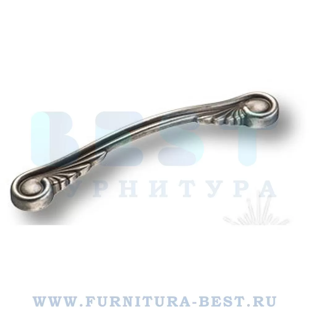 Ручка-скоба 128 мм, материал цамак, цвет старое серебро, арт. 333128MP14 стоимость 1 060 руб.