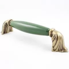Ручка-скоба 1370-40-128-GREEN Мебельные ручки керамика