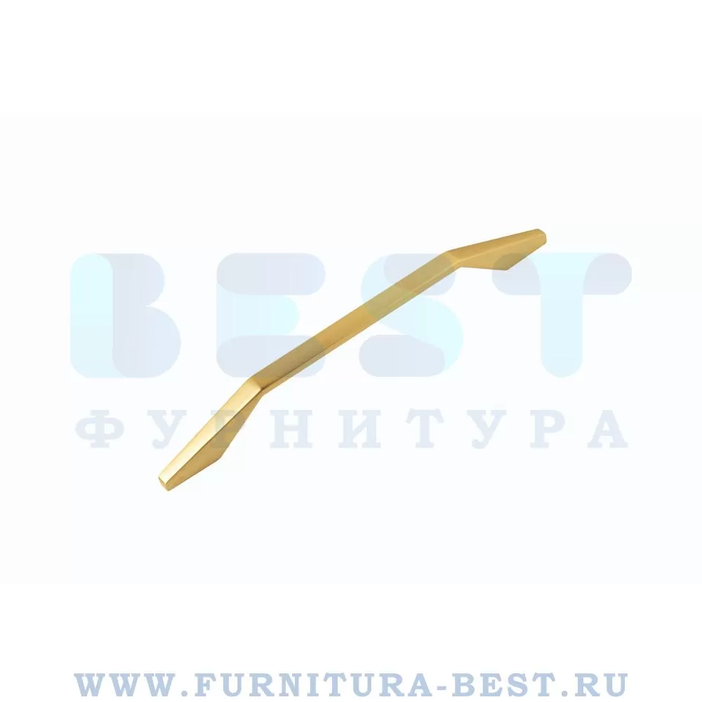 Ручка-скоба 160 мм, материал цамак, цвет брашированное золото, арт. R222Z.160BGQ стоимость 390 руб.