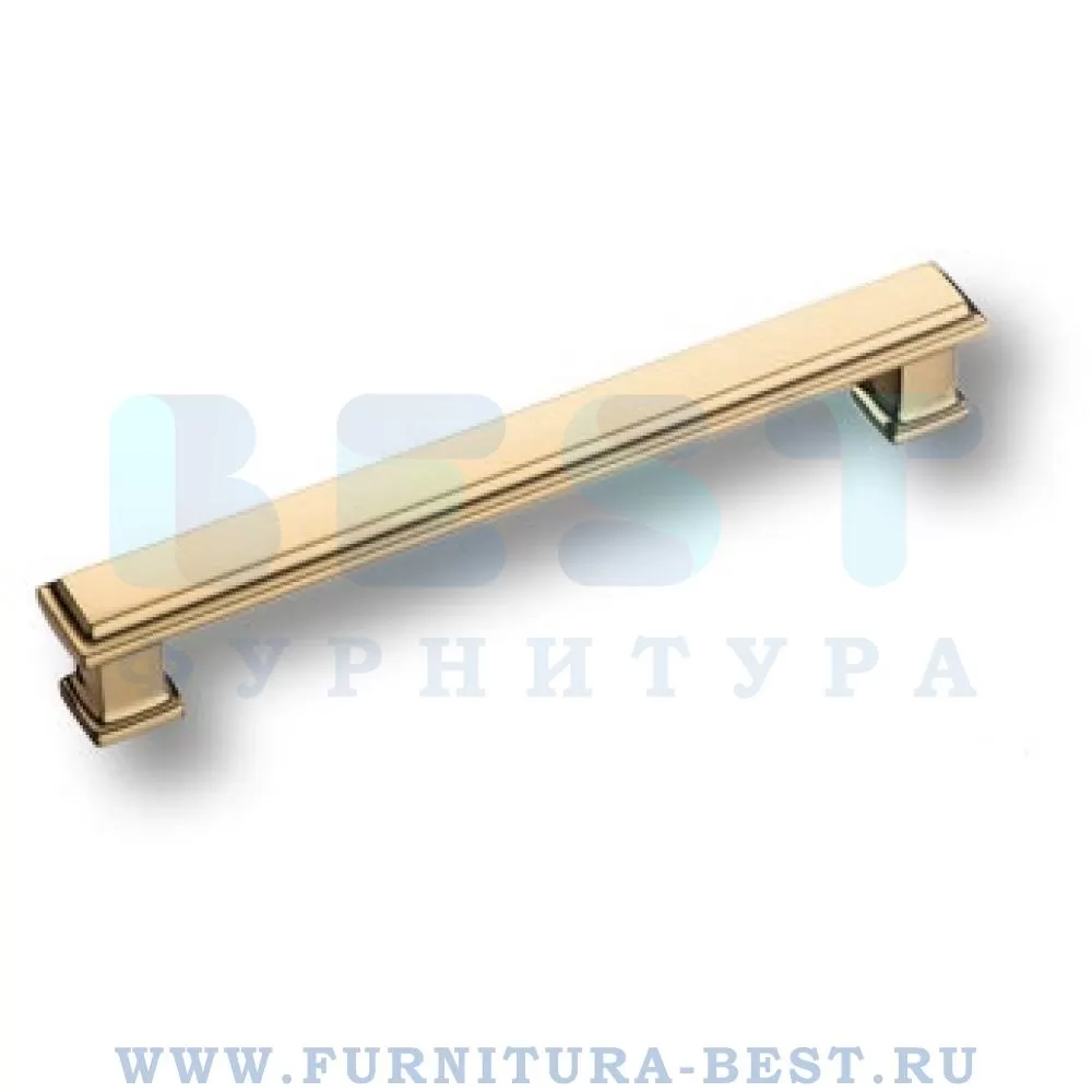 Ручка-скоба 160 мм, материал цамак, цвет глянцевое золото, арт. 1104 160MP11 стоимость 1 585 руб.