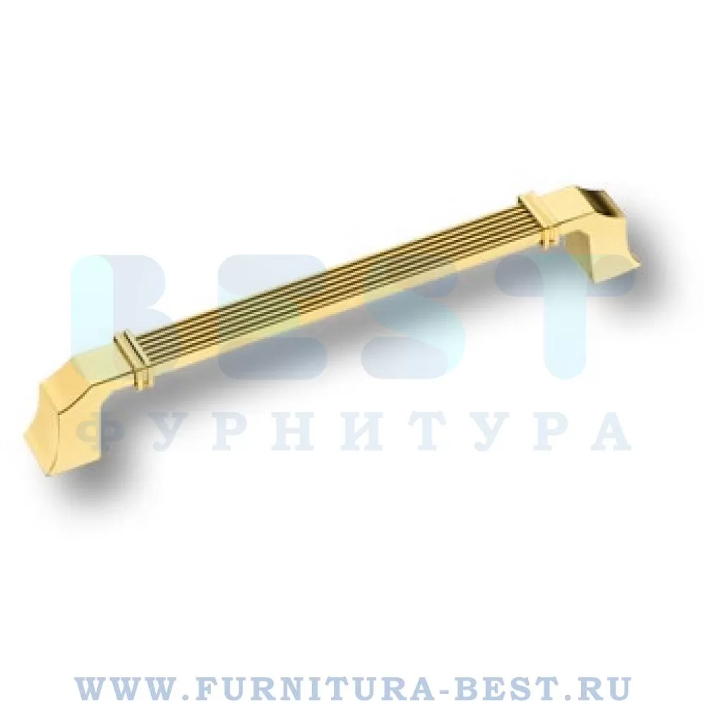 Ручка-скоба 160 мм, материал цамак, цвет глянцевое золото, арт. 546-160-GOLD стоимость 915 руб.