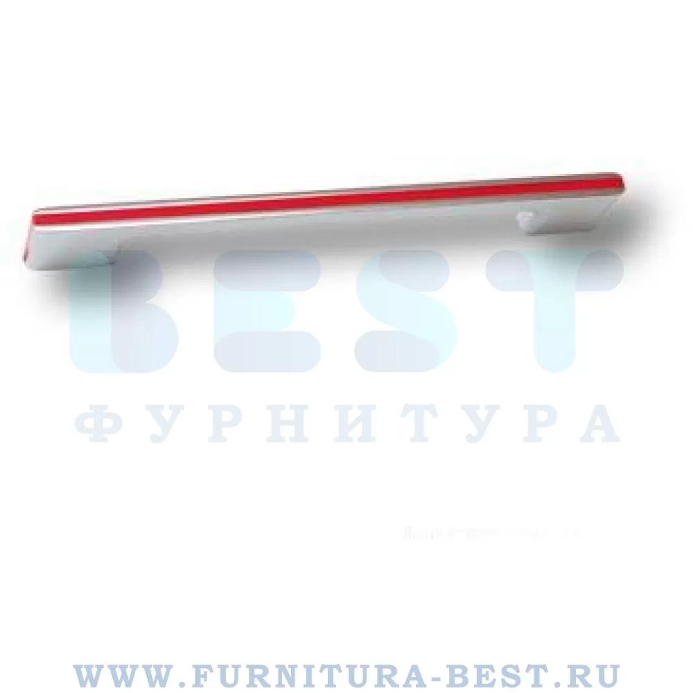 Ручка-скоба 160 мм, материал цамак, цвет глянцевый хром с красной вставкой, арт. 182160MP02PL17 стоимость 1 095 руб.