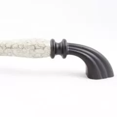 Ручка-скоба 1905-85-160-L GREY Мебельные ручки керамика