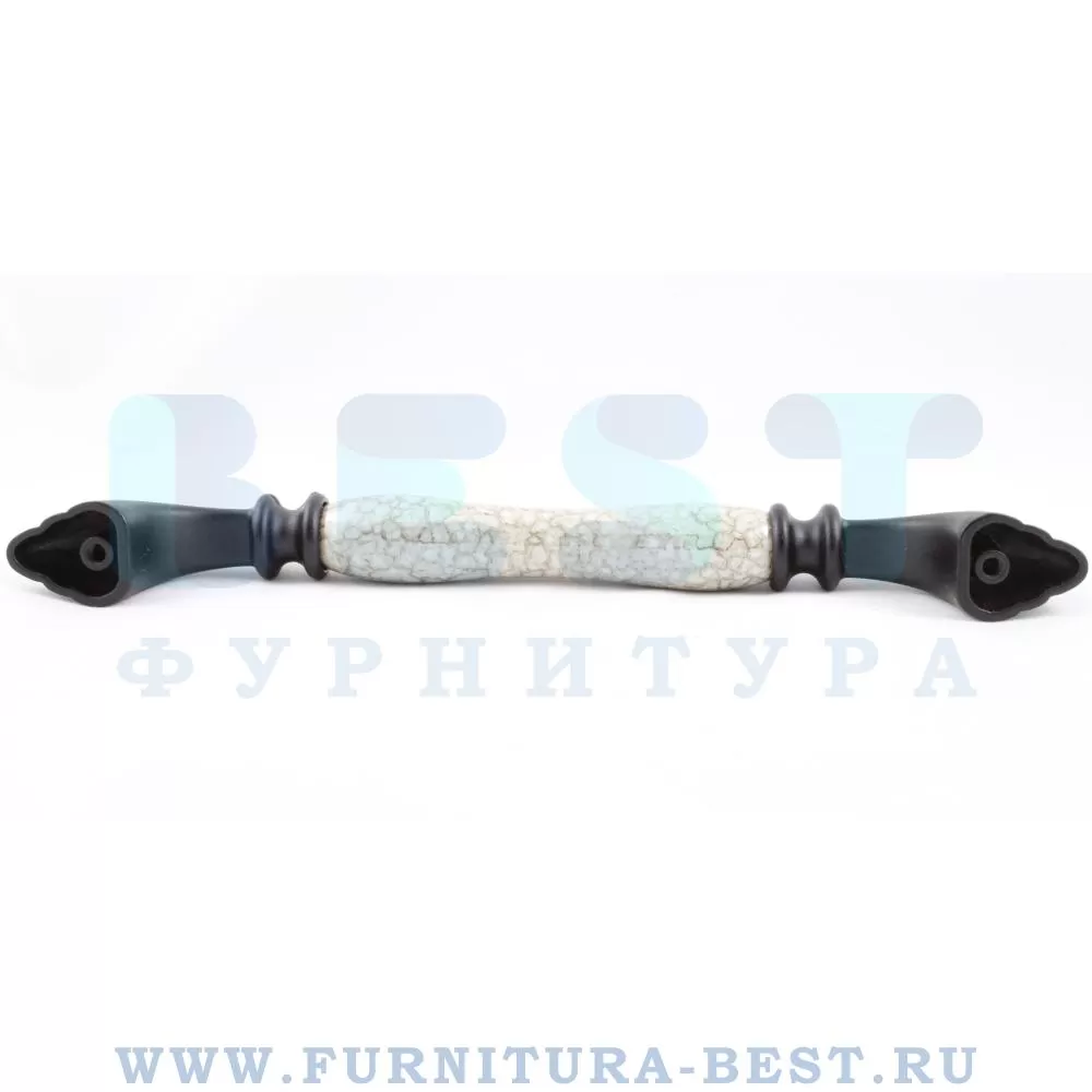 Ручка-скоба 160 мм, материал цамак, цвет паутинка/черный, арт. 1905-85-160-L GREY стоимость 1 705 руб.