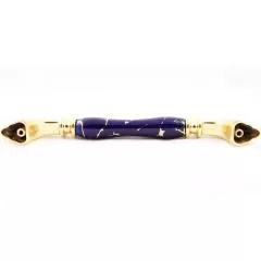 Ручка-скоба 1905-60-160-COBALT 449 GOLD Мебельные ручки керамика