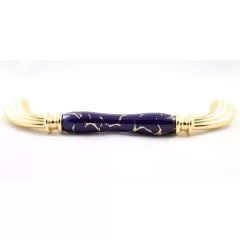 Ручка-скоба 1905-60-160-COBALT 449 GOLD Мебельные ручки керамика