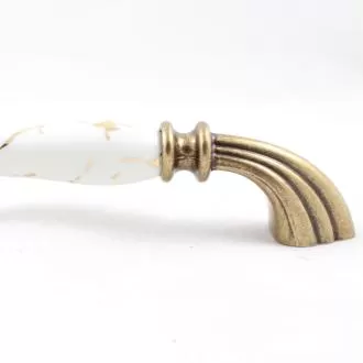 Ручка-скоба 1905-40-160-449 GOLD Мебельные ручки керамика