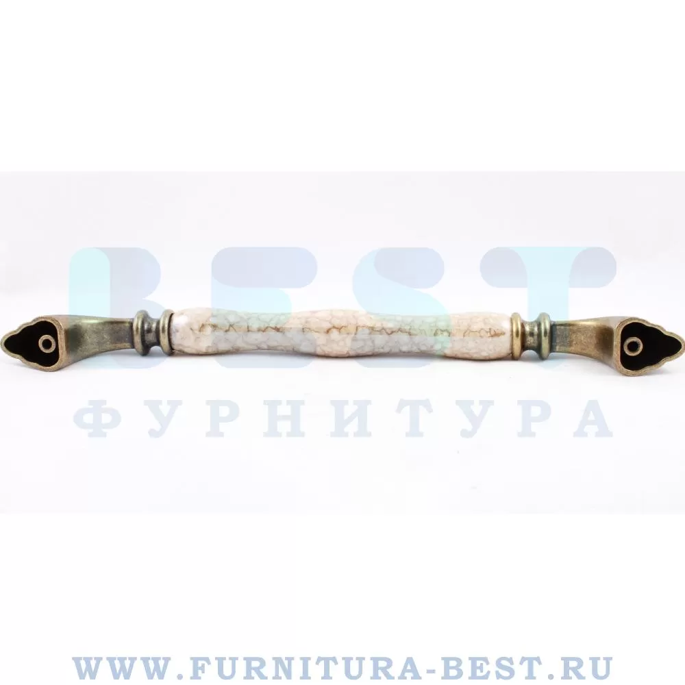 Ручка-скоба 192 мм, материал цамак, цвет орнамент/старая бронза, арт. 1905-40-192-L BROWN стоимость 1 850 руб.