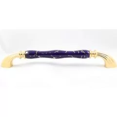 Ручка-скоба 1905-60-192-COBALT 449 GOLD Мебельные ручки керамика