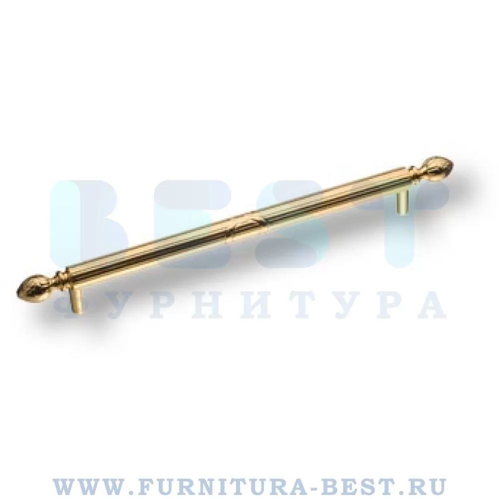 Ручка-скоба 224 мм, материал цамак, цвет глянцевое золото, арт. BU 005.224.19 стоимость 2 455 руб.