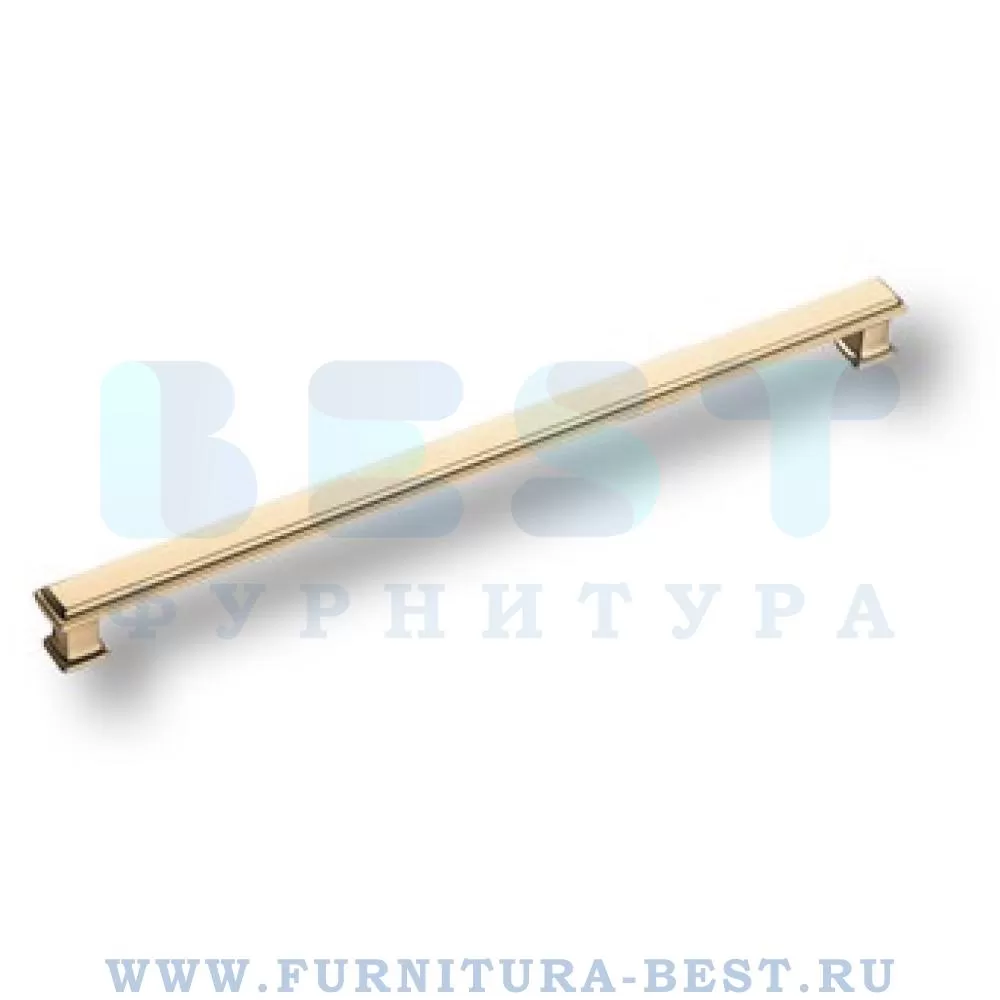 Ручка-скоба 320 мм, материал цамак, цвет глянцевое золото, арт. 1104 320MP11 стоимость 2 415 руб.