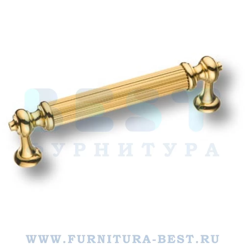 Ручка-скоба 96 мм, материал латунь, цвет глянцевое золото, арт. 2512-003-96 стоимость 2 310 руб.
