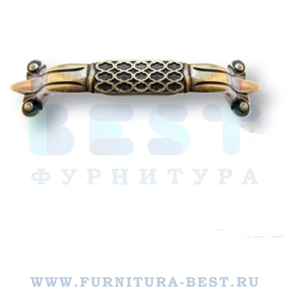 Ручка-скоба 96 мм, материал цамак, цвет античная бронза, арт. 15.118.96.12 стоимость 455 руб.