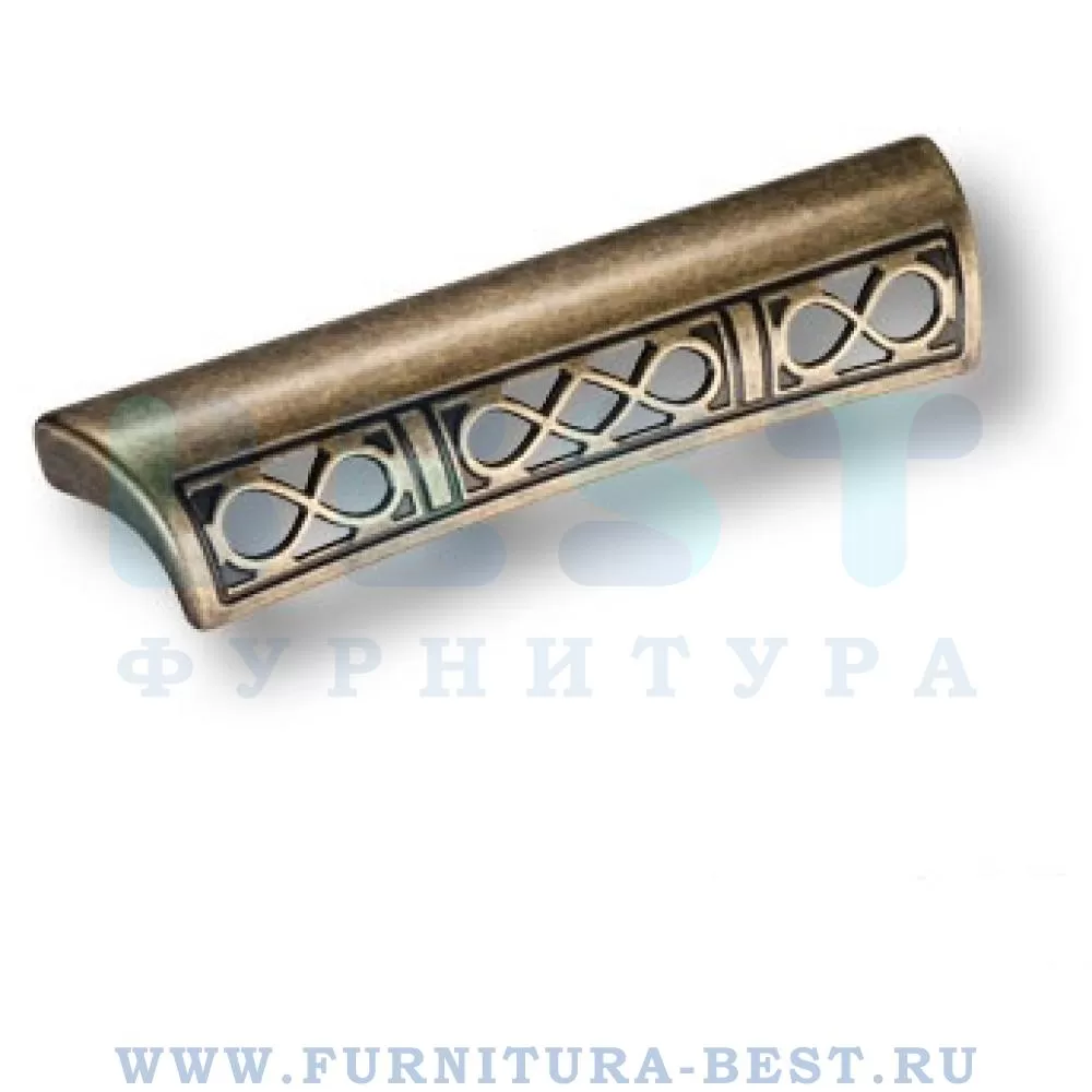 Ручка-скоба 96 мм, материал цамак, цвет античная бронза, арт. 15.176.96.12 стоимость 435 руб.