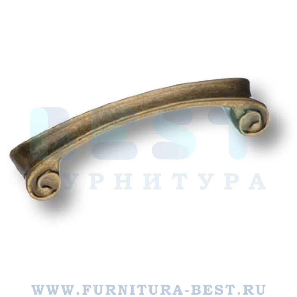 Ручка-скоба 96 мм, материал цамак, цвет античная бронза, арт. 4380 0096 AVM стоимость 1 015 руб.