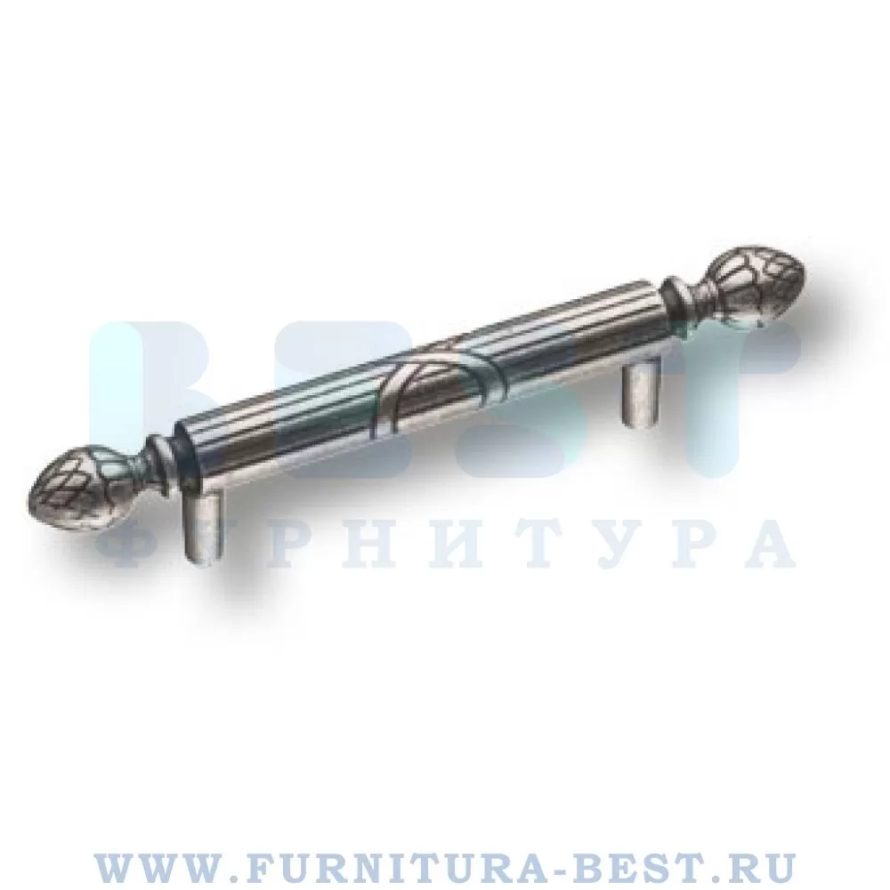 Ручка-скоба 96 мм, материал цамак, цвет античное серебро, арт. BU 005.96.16 стоимость 1 035 руб.