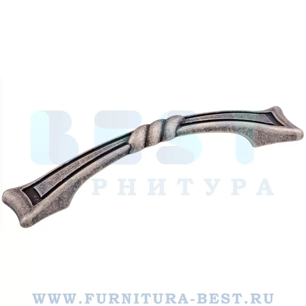 Ручка-скоба 96 мм, материал цамак, цвет старое серебро, арт. 1026C09 стоимость 945 руб.