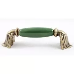 Ручка-скоба 1370-40-96-GREEN Мебельные ручки керамика