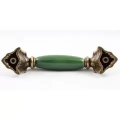 Ручка-скоба 1370-40-96-GREEN Мебельные ручки керамика