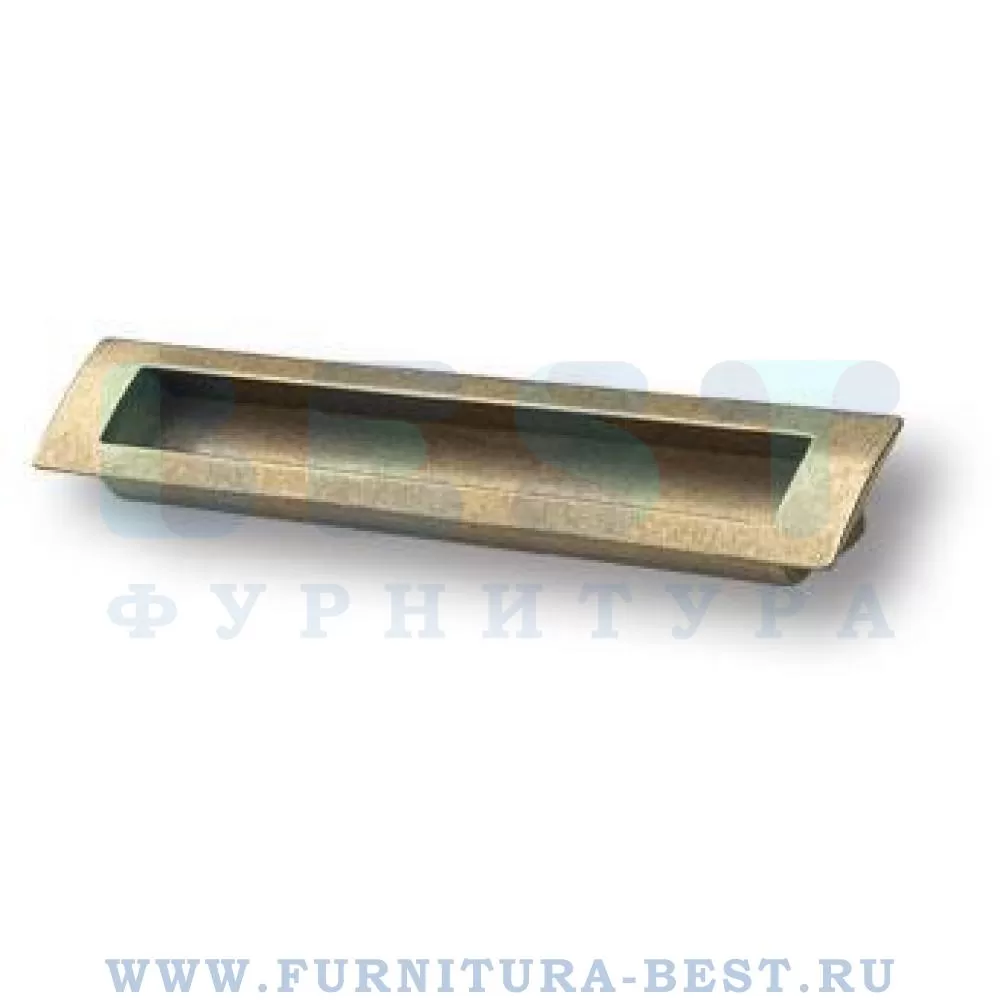 Ручка-врезная 160 мм, материал цамак, цвет старая бронза, арт. EMBU160-22 стоимость 655 руб.