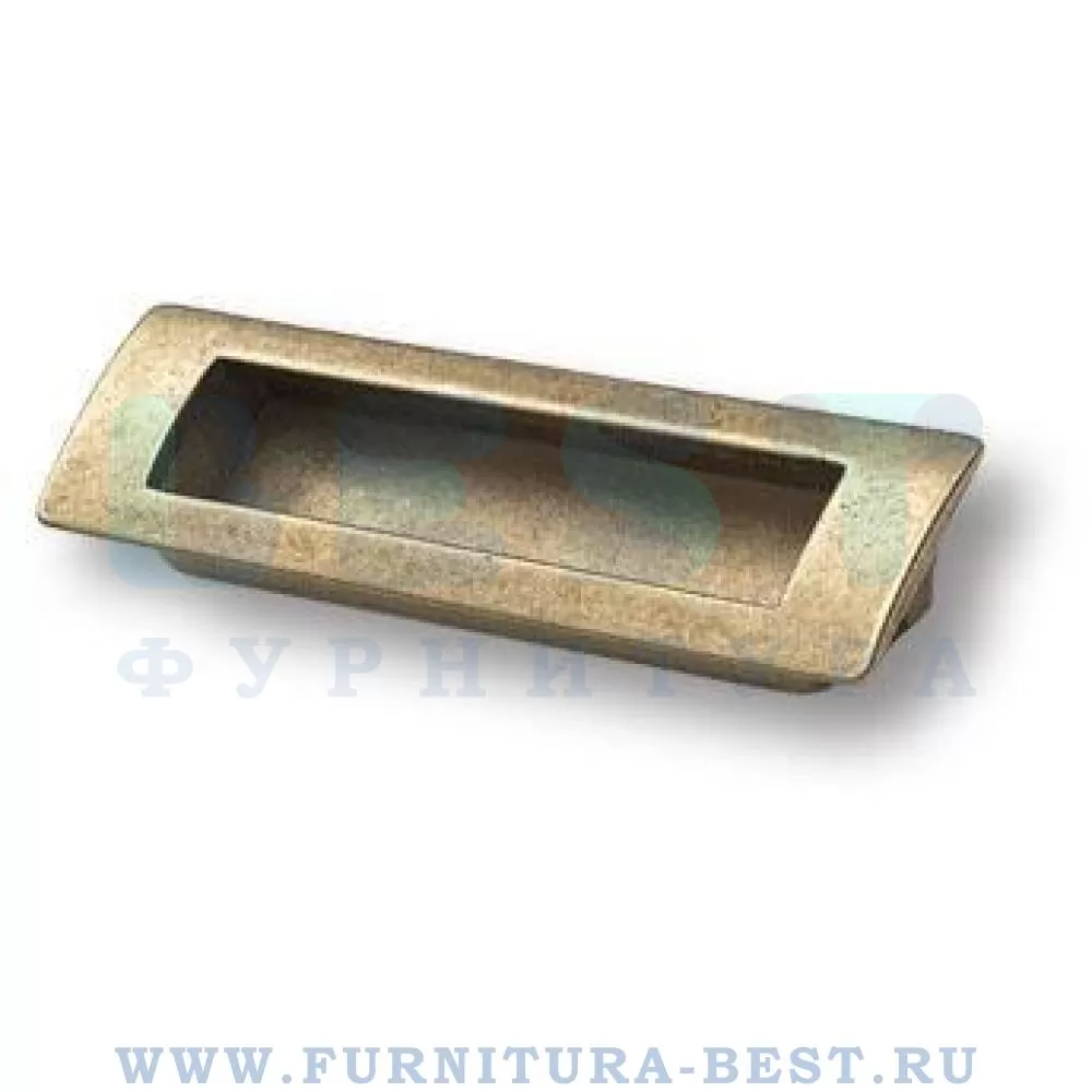 Ручка-врезная 96 мм, материал цамак, цвет старая бронза, арт. EMBUT96-22 стоимость 560 руб.
